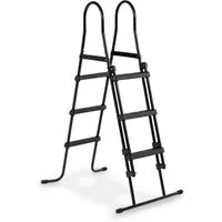 EXIT Poolleiter für Rahmenhöhen 91-107 cm, schwarz, mit Anti-Rutsch-Sprossen