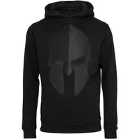 Baddery Kapuzenpullover Hoodie: "Sparta Helm" - Sparta Pullover, hochwertiger Siebdruck, auch Übergrößen