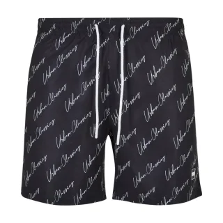 Urban Classics - Badeshorts Logo für Herren (Schwarz)
