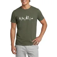 Spreadshirt T-Shirt Jäger EKG Herzschlag Wald Natur Männer T-Shirt (1-tlg)