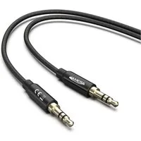 JAMEGA AUX Kabel 3,5mm Klinke-Stecker Klinken Stereo für iPhone TV Boxen Audio-Kabel, (150 cm)
