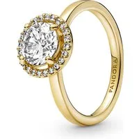 Pandora Fingerring Pandora Funkelnder Runder Strahlenkranz Ring 161234C01 Damenring