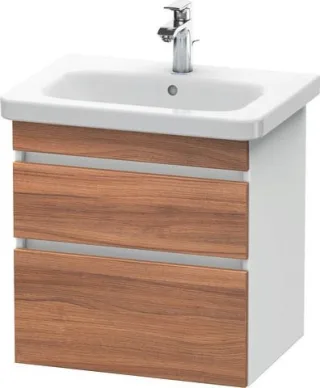 Duravit DuraStyle Waschtischunterbau wandhängend Nussbaum & Weiß Matt 580x448x610 mm - DS648007918 DS648007918