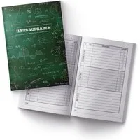 itenga Notizheft itenga Hausaufgabenheft Formeln Tafel (Motiv 40) DIN A5, 96 Seiten