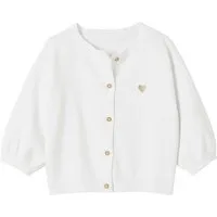 vertbaudet Strickjacke Baby Cardigan mit Herzstickerei BASIC