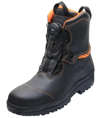 Jugendfeuerwehrstiefel | EWS | JuniorFIRE | Stahlkappe | Echtleder | Größe 34-48 | Arbeitsschutz Größe:EU 34 / UK 2