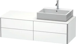 Duravit XSquare Konsolenwaschtischunterbau wandhängend Weiß Supermatt 1400x548x400 mm - XS4913R8484 XS4913R8484
