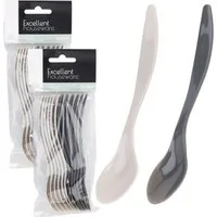 Koopman Eierlöffel Mehrweglöffel 14 cm Kunststoff 24/48 er Set (24 Stück), 24 Löffel, Mehrweglöffel, 14cm lang, Bestecklöffel, Kaffeelöffel