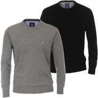 Redmond Rundhalspullover Pullover (1-tlg) hochwertige Qualität mit Rundhals-Ausschnitt im 2er Pack