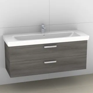 Artiqua 414 Waschtischunterschrank für Subway 2.0 7176D0 Graphit Struktur quer, 414-WU2L-V75-7098-40 414-WU2L-V75-7098-401
