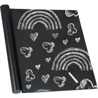 relaxdays Tafelfolie 2 x Tafelfolie selbstklebend Schwarz