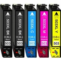Druckerparadies 5er Multipack für Epson 503XL Tintenpatronen Set Tintenpatrone (5-tlg., für Epson XP-5200 XP-5205 WF-2960 WF-2965)