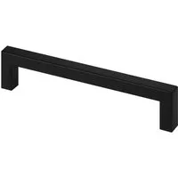 SO-TECH® Möbelgriff Schrankgriff EDELSTAHL BLACKLINE schwarz matt (Spar-Set, 10-St), Bohrlochabstand 128 mm inkl. M4 Befestigungsschrauben