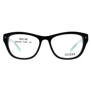 Guess Square Womens Schwarz Blau GU2452