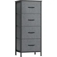 SONGMICS Kommode Schrank mit 3/4/5 Schubladen, Aufbewahrungsschrank, Stahl, MDF, Vliesstoff, für Schlafzimmer