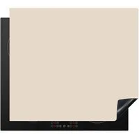 MuchoWow Herd-Abdeckplatte Beige - Unifarben, Vinyl, (1 tlg), Ceranfeldabdeckung Küche, Herdabdeckplatte Einteilig, 59x51 cm