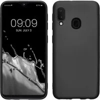 kwmobile Handyhülle Handyhülle für Samsung Galaxy A20e Hülle, Silikon Case metallisch schimmernd - Schutzhülle Cover