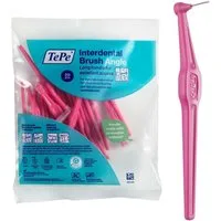 TePe Interdentalbürsten Angle Pink 0,4 mm, ISO 0 20-Pack, Langer, flacher Griff