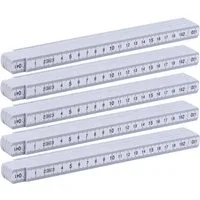 Macma Zollstock 5x Zollstock / Gliedermaßstab / 2m / aus Kunststoff