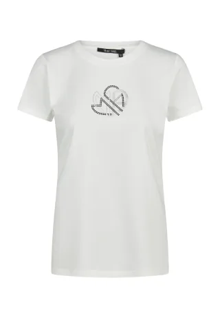 Marc Aurel - Shirt mit MA Detail off-white - Gr. - 36