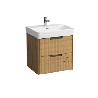 LAUFEN Waschtischunterschrank JUNA 446x572x515 2 Schubl m. Griffmulde f.WT H810963 wildeiche, H4114 H4114921092671