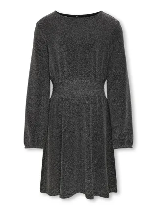 KIDS ONLY - KOGQUEEN L/S GLITTER DRESS BF JRS black - Gr. - 164