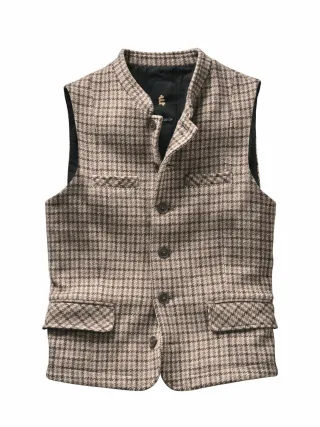 Mey & Edlich Herren Handverlesene Weste Beige Obermaterial: 100 % Wolle