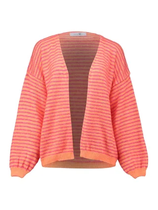 HaILYS - LS P CD Ir44ina neon orange/pink stripe - Gr. - XL
