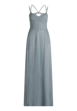 VM by Vera Mont - Abendkleid Weiß/Grau - Gr. - 36