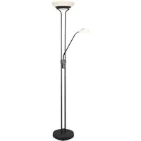 Reality Leuchten LED Stehlampe Orson, Dimmer, Lesearm, LED fest integriert, Warmweiß, Getrennt schaltbar,integrierter Dimmer,Memory Funktion