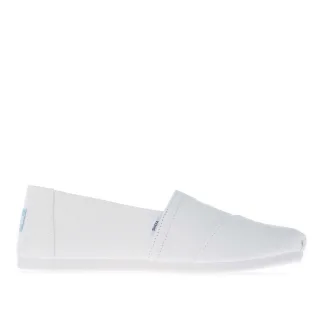Espadrilles Alpargata toile coton recyclé Toms Pour Femme en Blanc