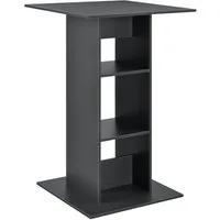 en.casa Bartisch (nur Tisch), »Visby« Bartheke 110x70x70cm Dunkelgrau