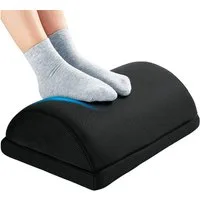 Intirilife Fußstütze, Fußablage mit Memory Schaum - Höhenverstellbar ergonomische Fußstütze