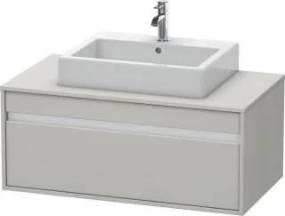 Duravit Ketho Konsolenwaschtischunterbau wandhängend Betongrau Matt 1000x550x426 mm - KT669500707 KT669500707