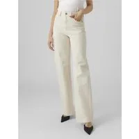 Vero Moda Straight-Jeans VMTESSA HR WIDE STR JEANS ECRU GA