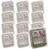 Dehner Natura Premium Futter-Tafeln, Wildvogelfutter, 12 x 300 g (3.6 kg), Hauptfutter für: Wildvogel, Gartenvögel, hochwertig mit Insekten, energiereiches Ganzjahresfutter