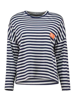 HaILYS - LS V TP El44sa navy stripe - Gr. - XXL