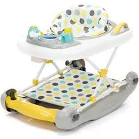 Fillikid Fahrradhelm Fillikid Lauflerngerät Punkte gelb/grau, Lauflernhilfe Babywalker Spiel- und Lauflernwagen