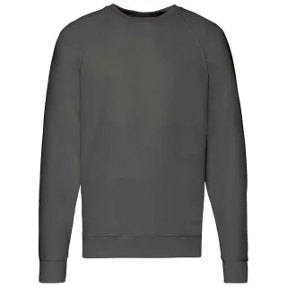 Fruit of the Loom - Sweatshirt für Herren/Damen Unisex Raglanärmel (Hellgrau)