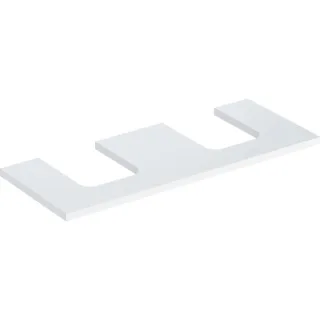 Geberit ONE Waschtisch-Platte, Ausschnitt rechts und links, für Aufsatzwaschtisch Schalenform 505335001