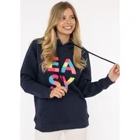Zwillingsherz Hoodie "EASY" mit buntem Easy Schriftzug
