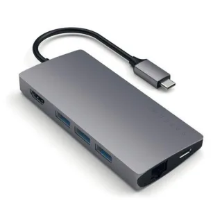 Satechi Type-C Multi-Port Hub 4K Ethernet V2 space gray