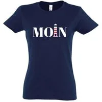 Youth Designz T-Shirt Moin Leuchtturm Damen Shirt mit Trendigem Frontdruck