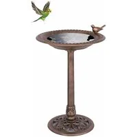 KOMFOTTEU Vogeltränke Vogelbad Vogelfuttersäule, für Wildvögel