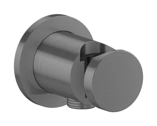 Hansgrohe Portereinheit AXOR One rund brushed black chrome , 48780340 48780340