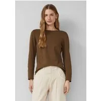 s.Oliver Longpullover Strickpullover Feinstrickpullover mit Rollkanten