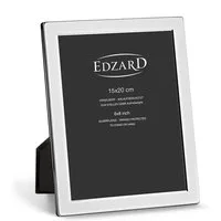 EDZARD Bilderrahmen Salerno, versilbert und anlaufgeschützt, für 15x20 cm Foto