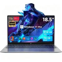 ACEMAGIC 18,5 Zoll Laptop Windows 11 Pro, AMD Ryzen 5 7430U, 16GB RAM 512GB SSD Notebook (46,9 cm/18,5 Zoll, AMD AMD Ryzen™ 5 7430U 7430U, AMD Radeon Graphics, 16 GB, 512 GB SSD, bis 4,3 GHz,1080P FHD Gaming Laptop-Computer für Homeoffice, Geschäft)