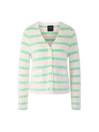 Marc Cain Collections - Bouclé-Cardigan Knitted in Germany bright jade - Gr. - 42