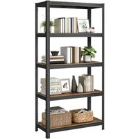 SONGMICS Standregal Küchenregale, 1-tlg., Lagerregal, 5 Ablagen, verstellbar, 40 x 90 x 180 cm